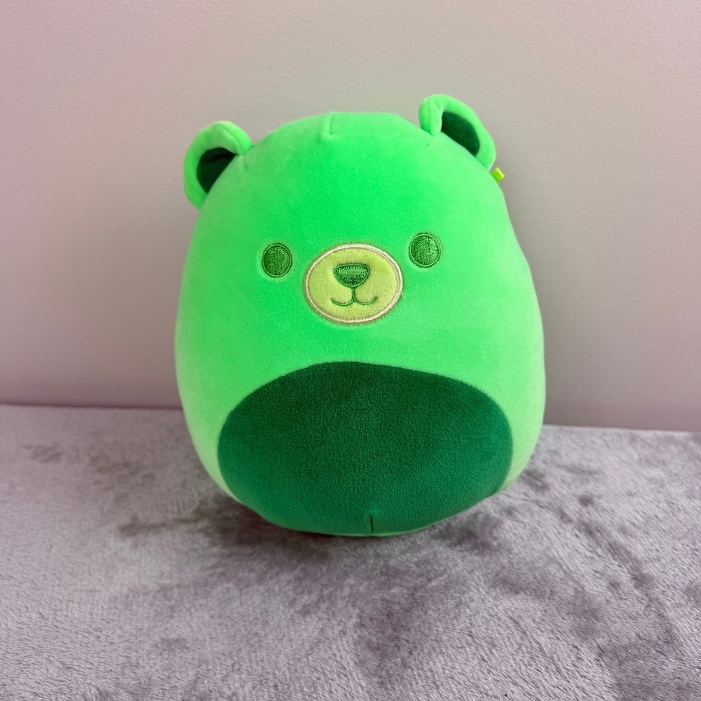 Squishmallows Kellytoy Green Bear Plush 8 Inch Stuffed Animal Toy